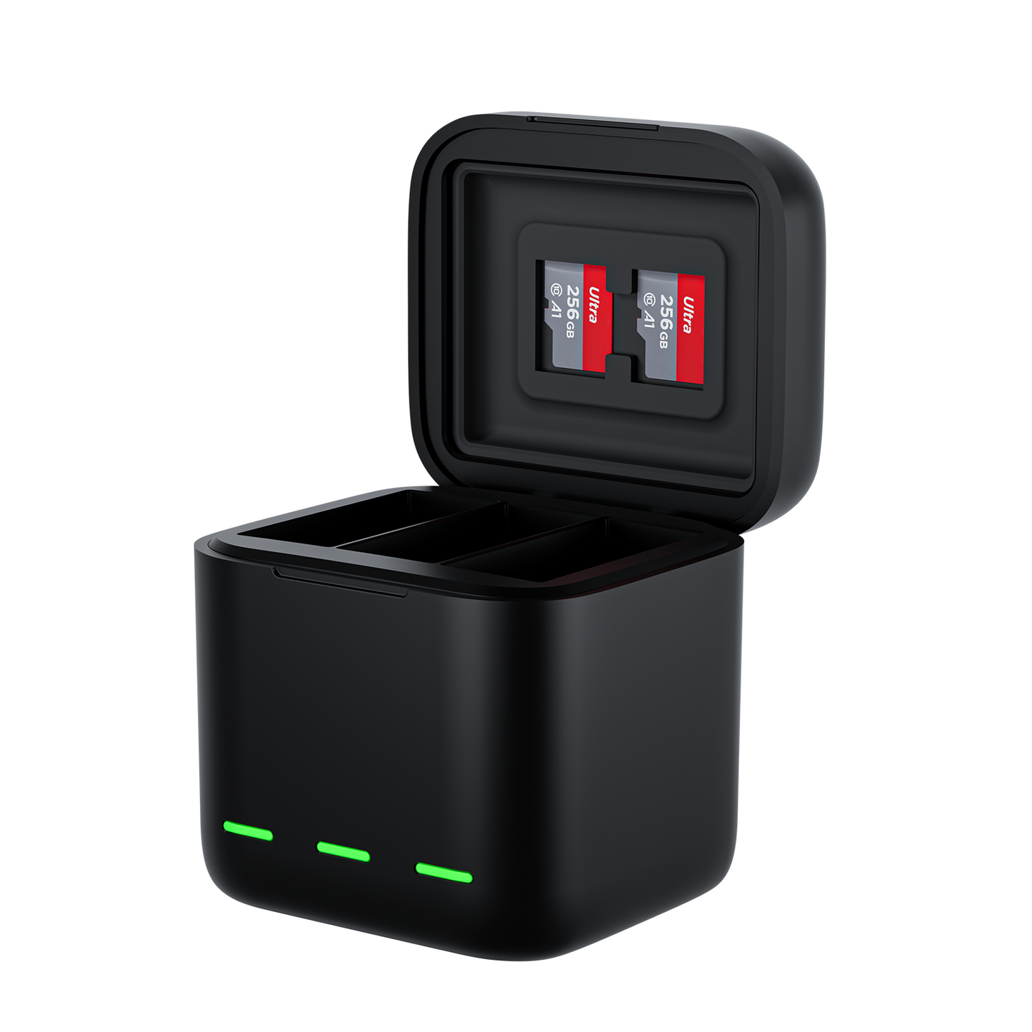 Storage Box Three-slot Battery Charger With Two Batteries Set for Go Pro Hero 13 Camera