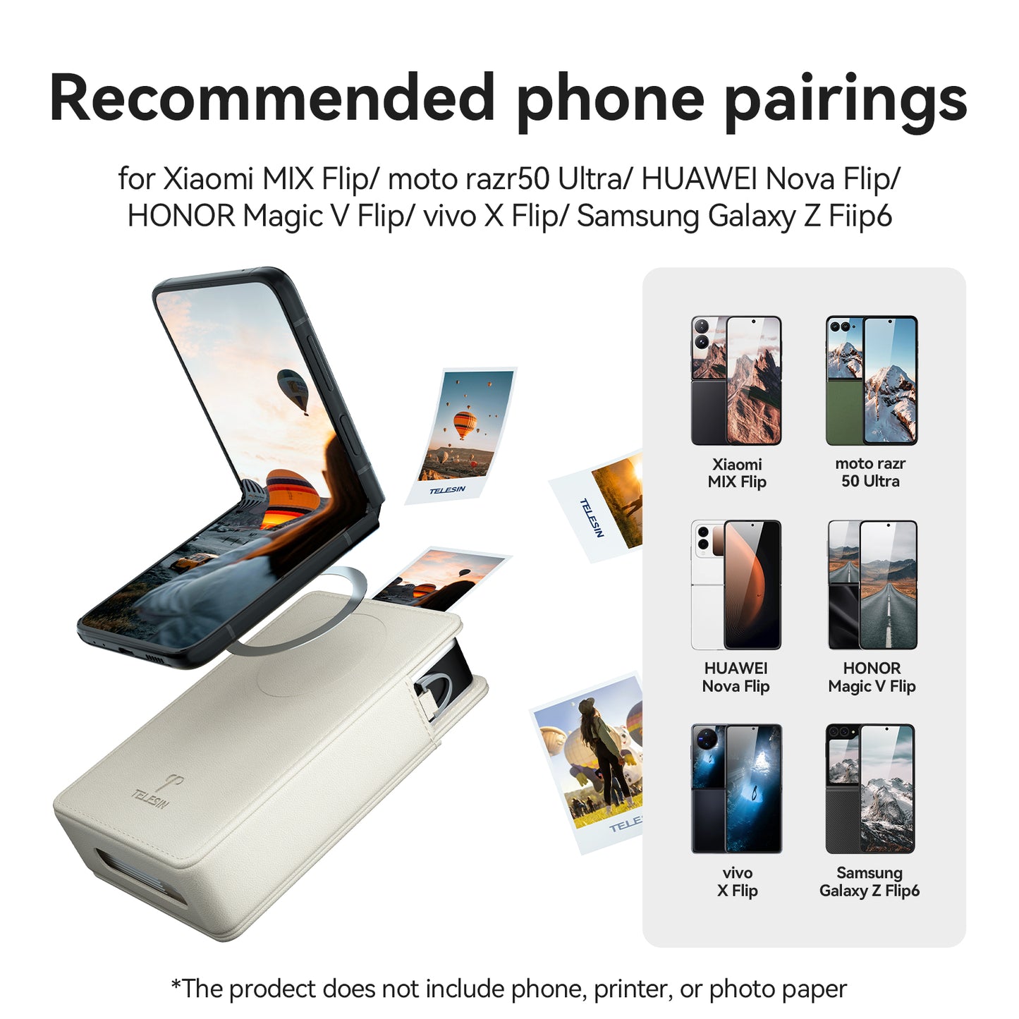 Magnetic storage protection bag for Xiaomi photo printer
