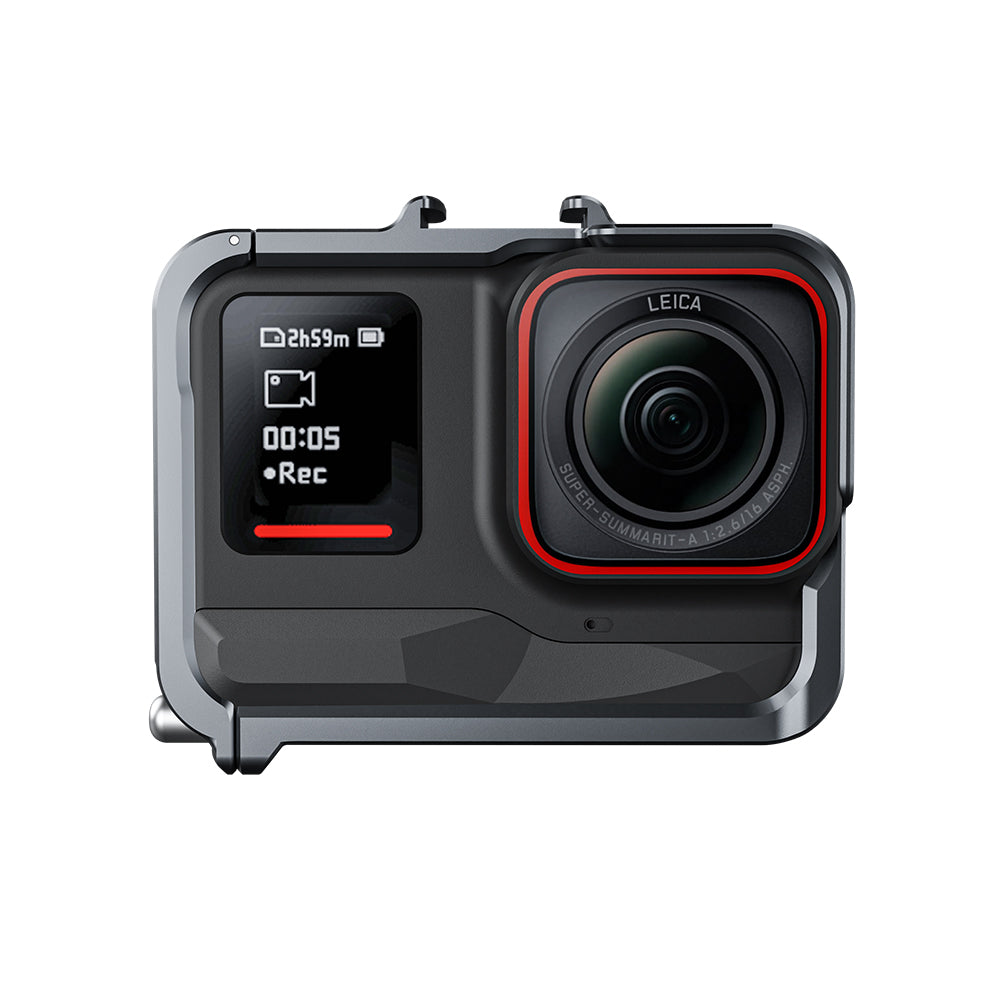 Aluminum protective frame for Insta360 ACE/ACE PRO with cold shoe interface