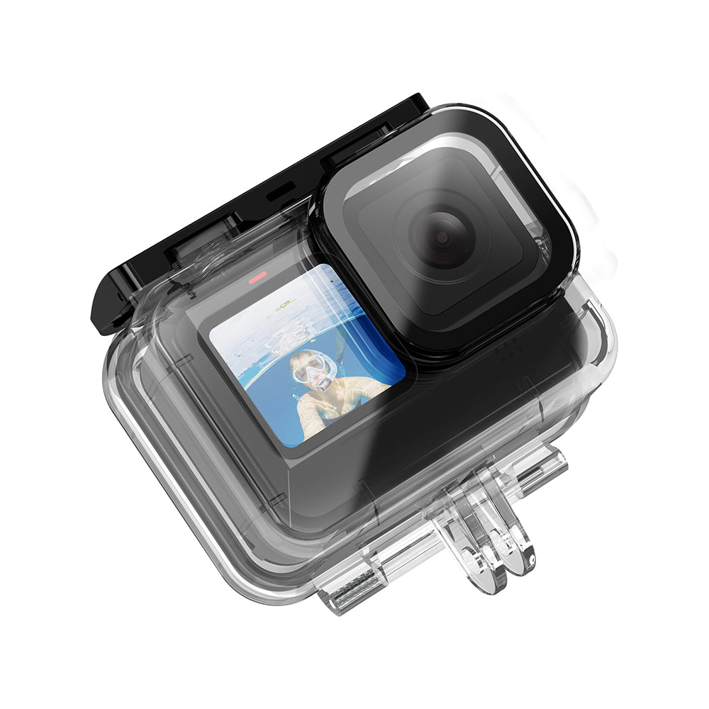 45M Diving Waterproof Case with Lens Filter for GoPro Hero 13/12/11/10/9