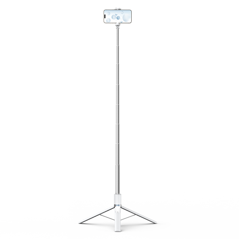 1.7m Clamp-on Selfie Stick Tripod with Remote Control for Mobile Phone