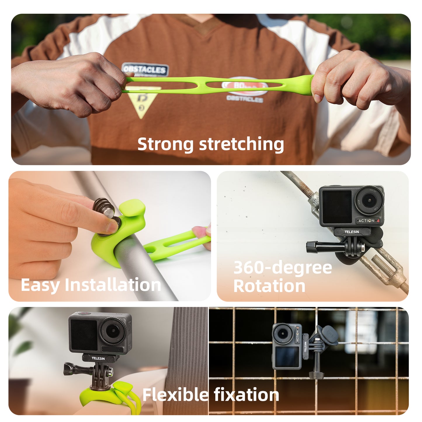 Versatile Wrap for action camera
