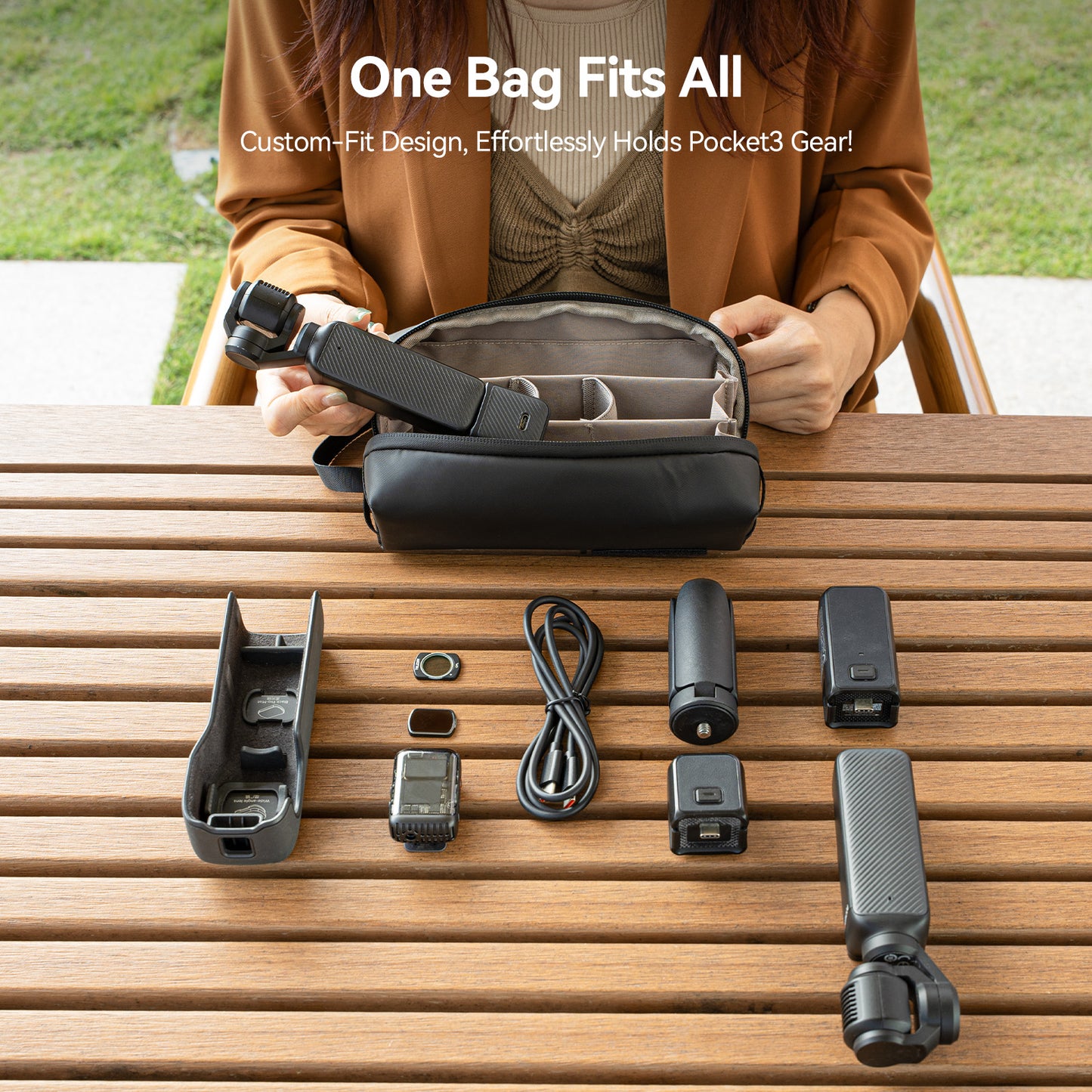 Anti-splash Moisture-proof large protection storage bag for DJI Pocket3