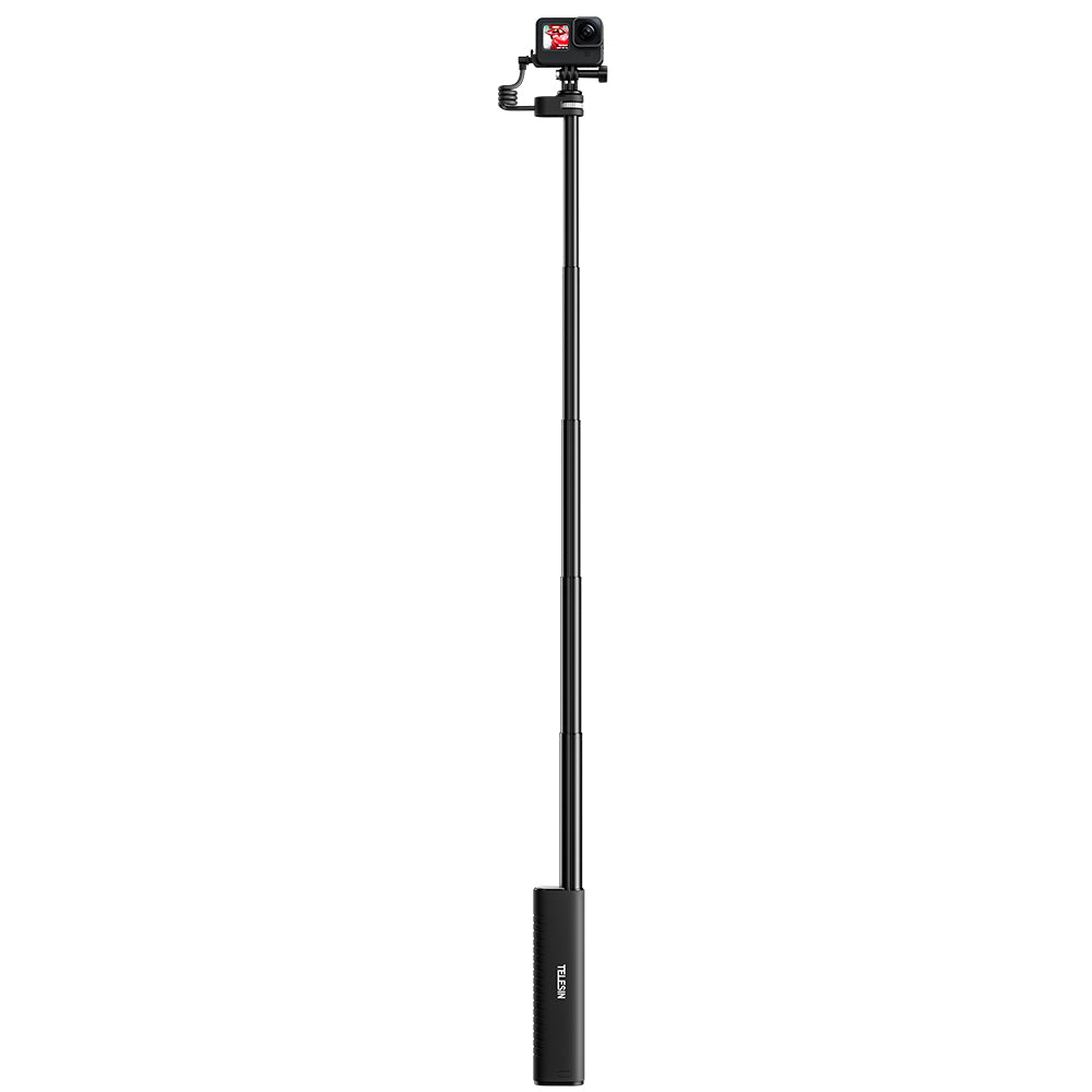 10000mAh Rechargeable Selfie Stick with USB-C Charging Cable for Action Cameras/ Phones