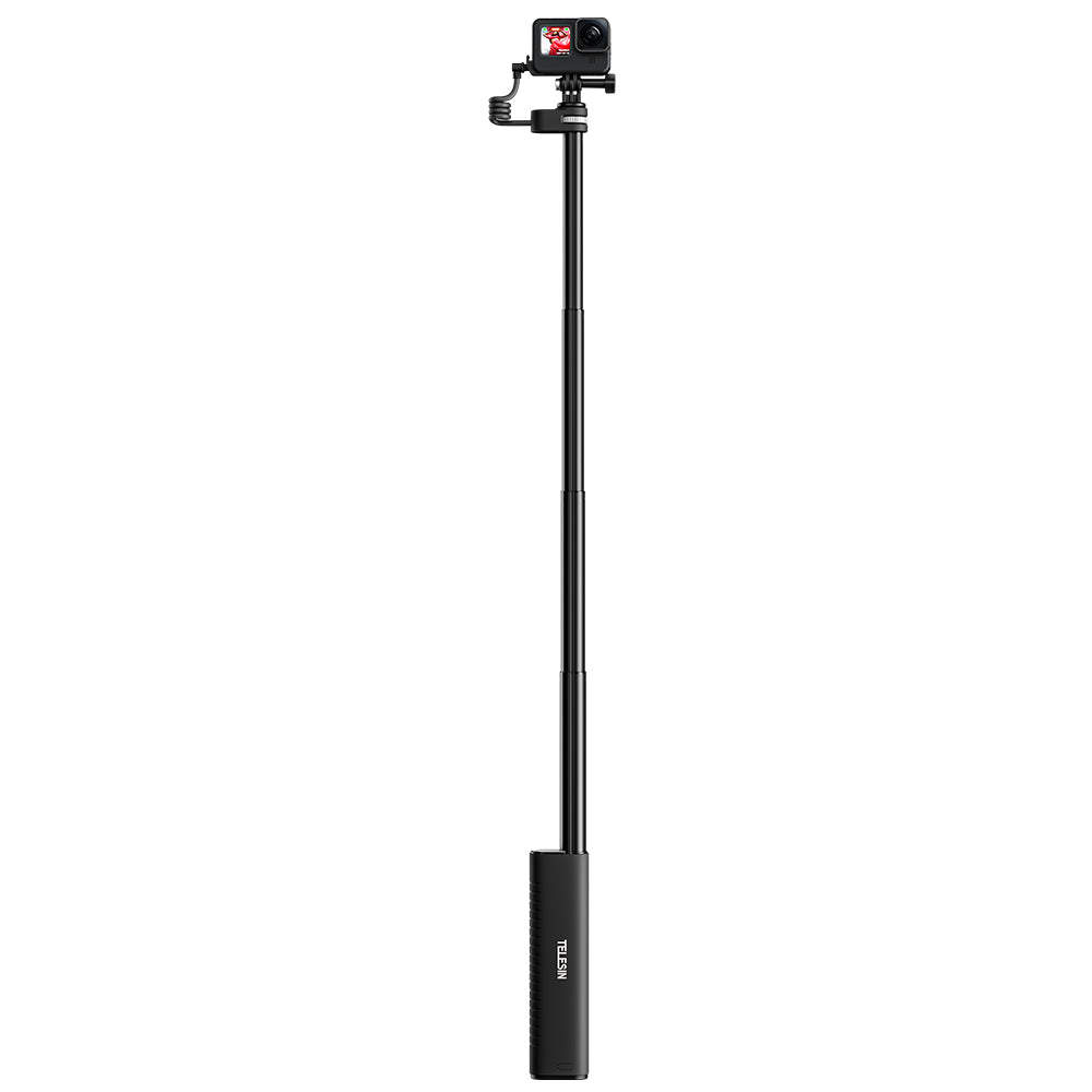 10000mAh Rechargeable Selfie Stick with USB-C Charging Cable for Action Cameras/ Phones