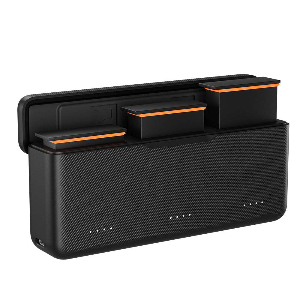 TELESIN three-slot battery charging storage box for DJI action 3/4/5 pro camera