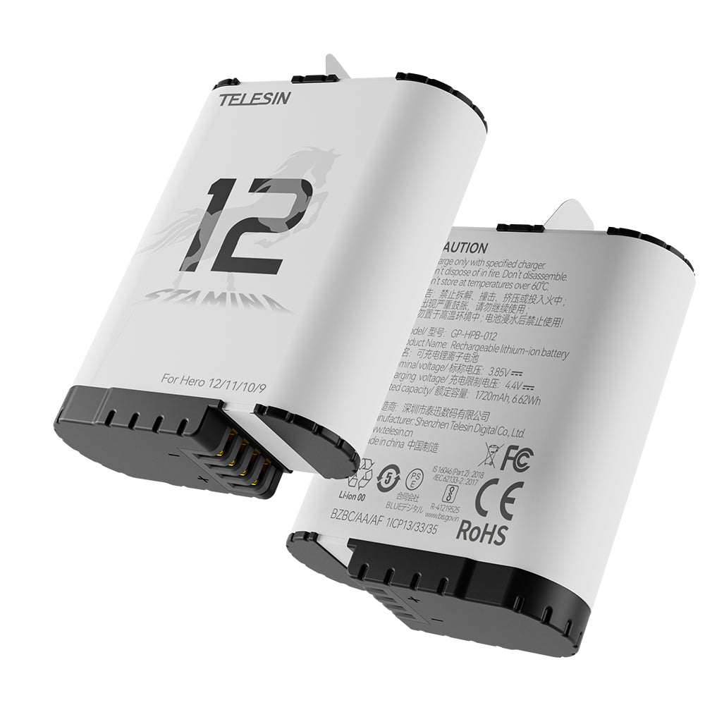 High Performance Stamina Battery Support -15°C for GoPro Hero 9/10/11/12