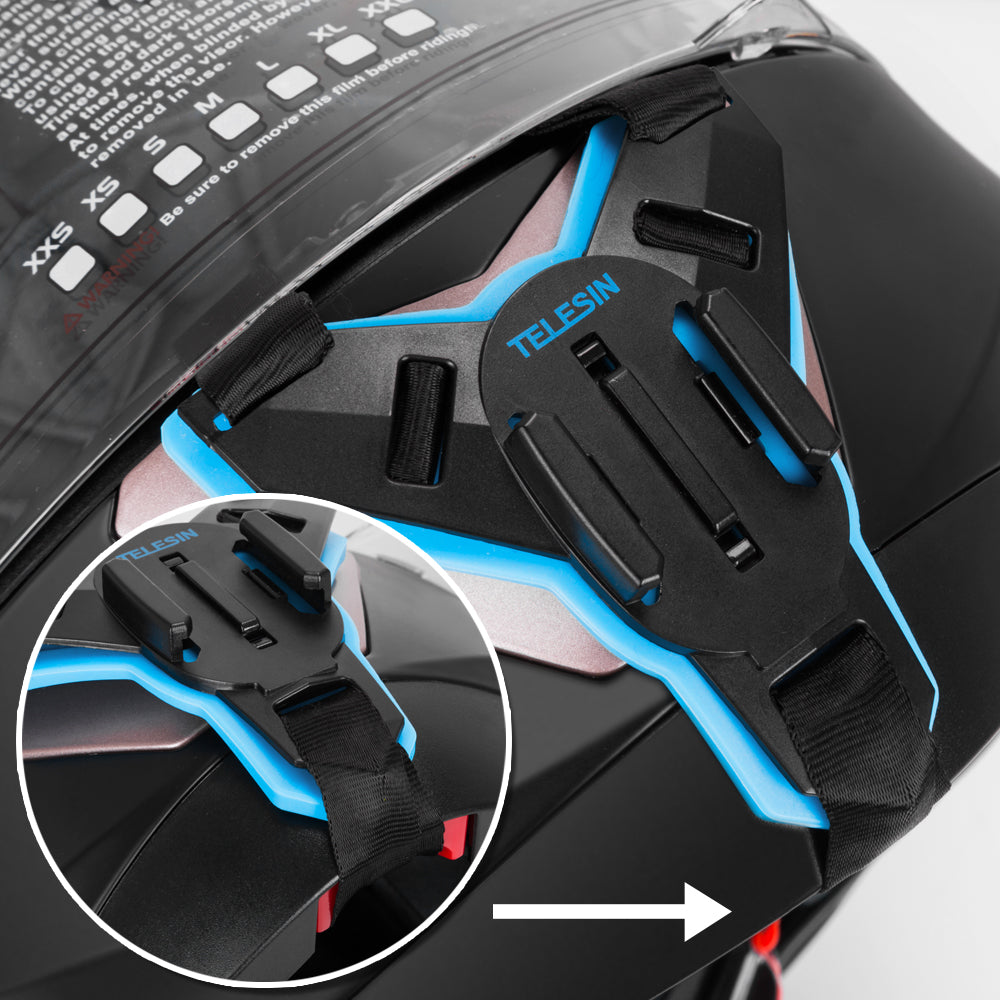 Motorcycle Helmet Chin Strap Mount for Action Cameras