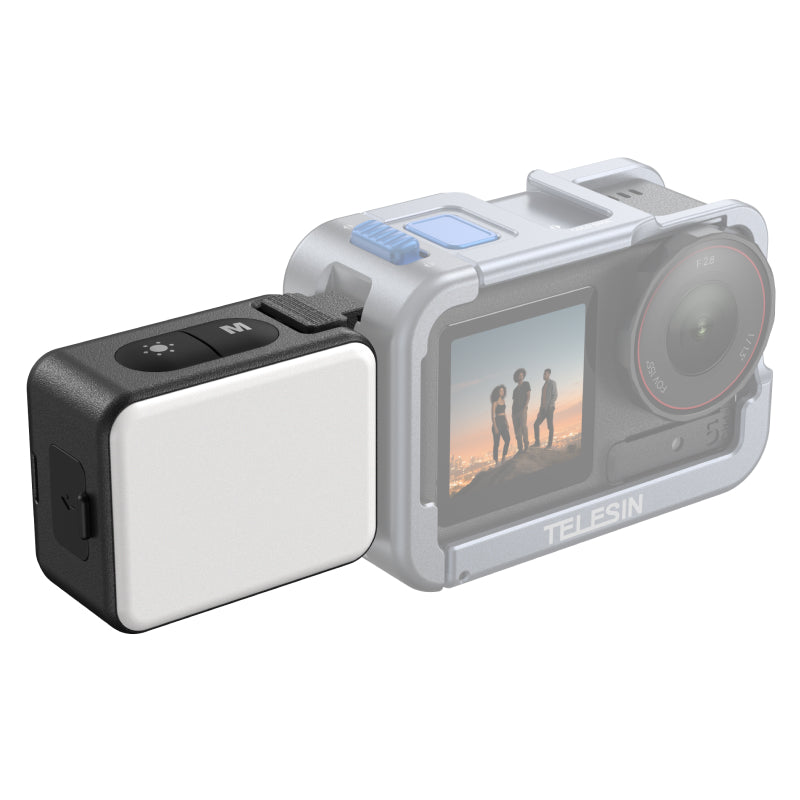 800mah Battery Capacity Multi-mode Adjustable Camera Fill Light for DJI Action 5PRO/4/3 Camera