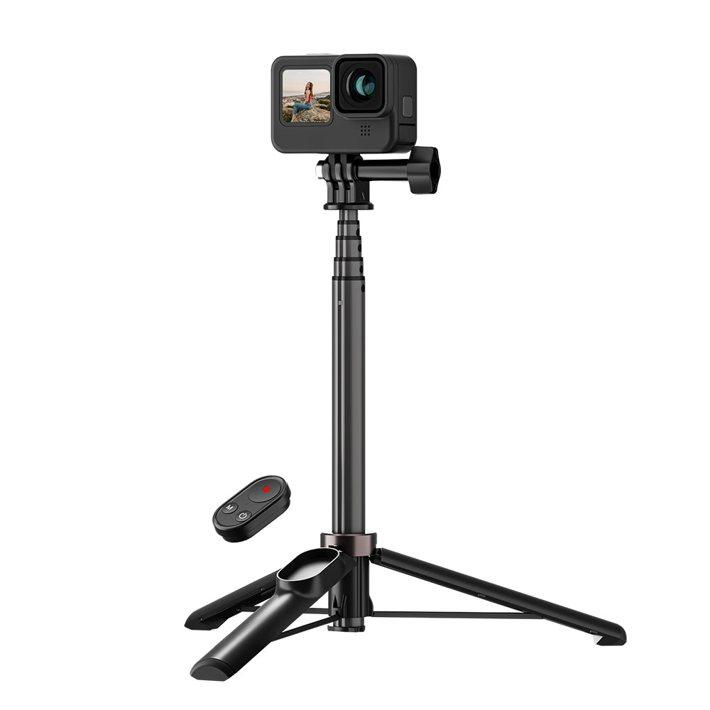 0.6m Vlog Selfie Stick Tripod with Remote for GoPro/ Phone