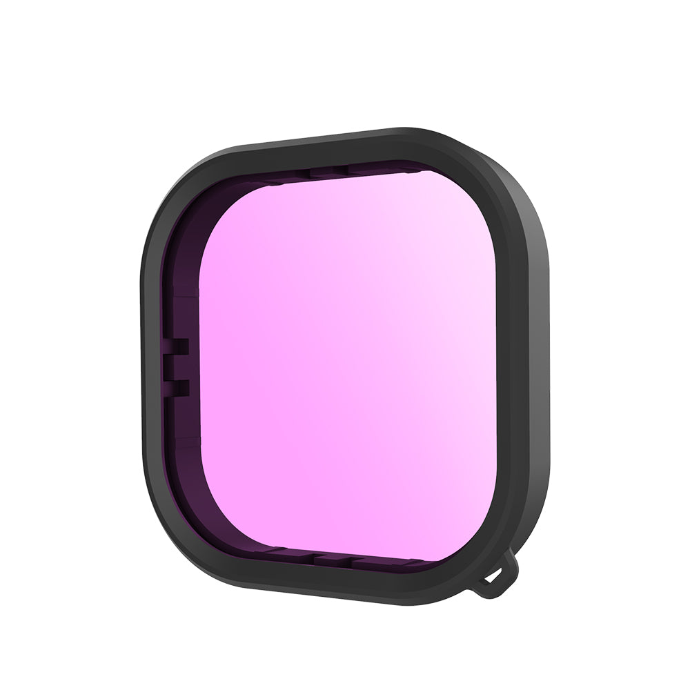 Ink Red Purple Waterproof Case Filter for GoPro 12/11/10/9
