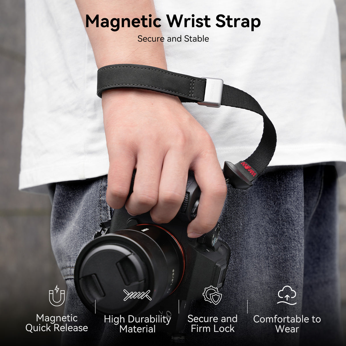 Camera Multipurpose Magnetic Wrist Strap