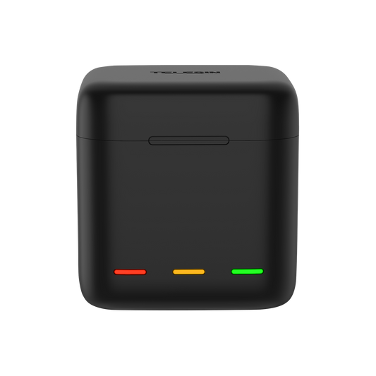 3 Slots LED Storage Charger Box with Extended Battery for GoPro 9/10/11/12