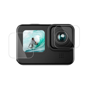 Tempered Glass Screen & Lens Protective Film Cover for GoPro 11/10/9