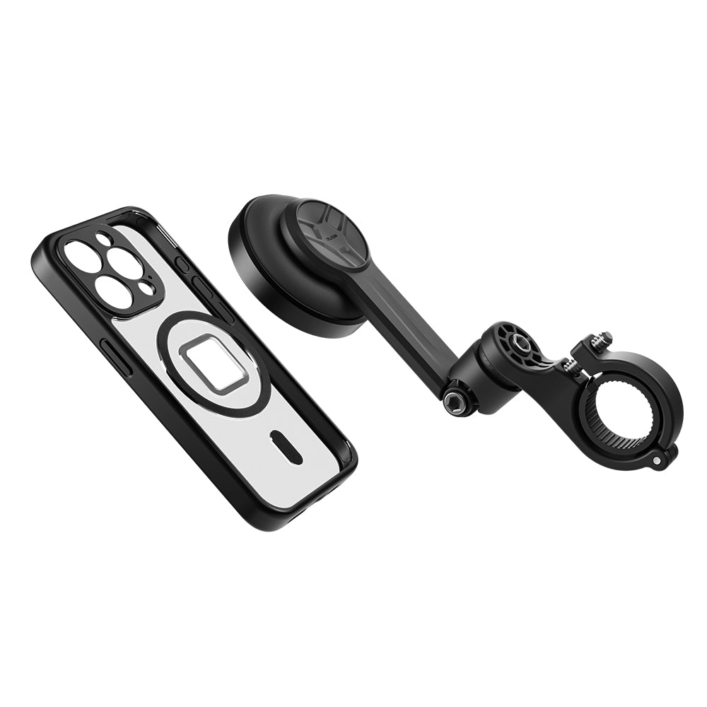 Magnetic motorcycle mobile phone shock absorber bracket for 15 pro max