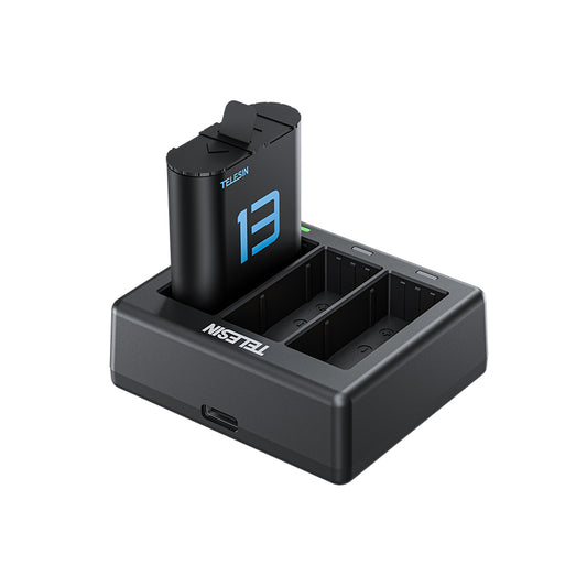 4.48V 1950mAh Action Camera Battery Charger with Two Batteries Set for GoPro 13