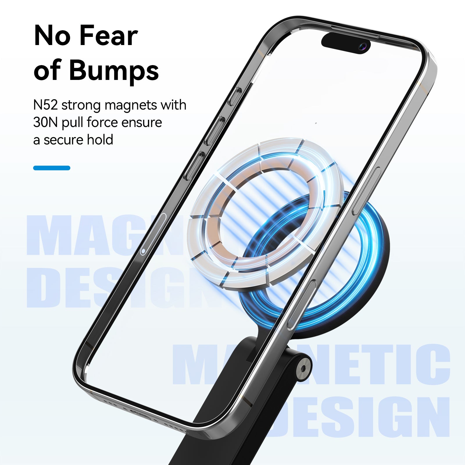 Wireless remote control shooting mobile phone magnetic holder