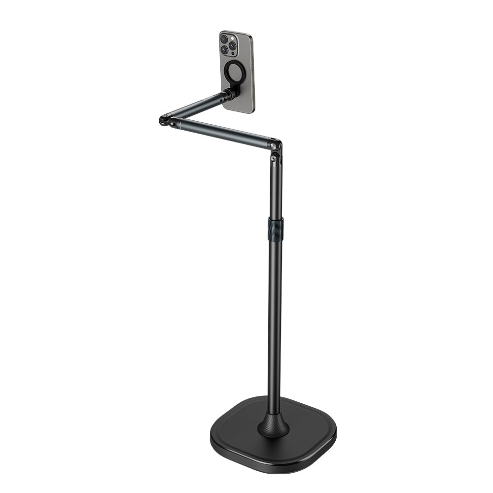 Adjustable Magnetic Aluminium Mobile Phone Floor Stand Holder