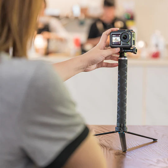 0.9m Carbon Fiber Selfie Stick Aluminium Alloy Tripod